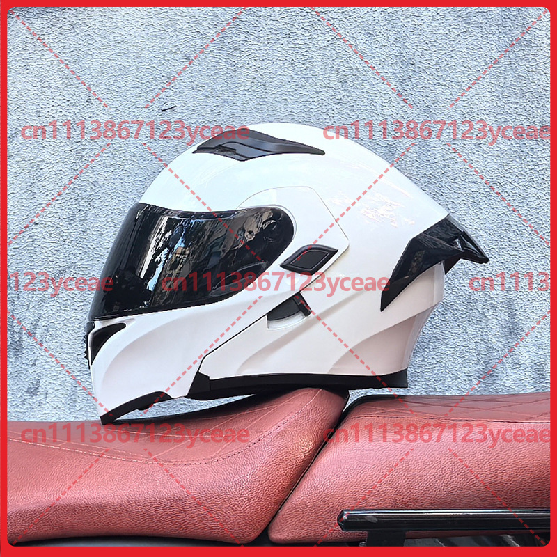 Dual Visor Motorcycle Racing Helmet - Helm Modular Sepeda Motor Orz dengan