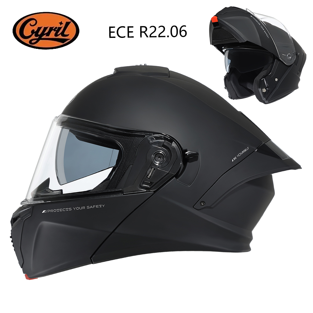 Modular Flip Up Motorcycle Helmet Dot Approved - Helm Modular CYRIL untuk Sepeda Motor,