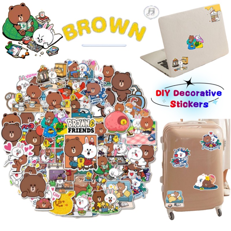 Atv Parts - Stiker Dekoratif Gaya Anime LINE FRIENDS