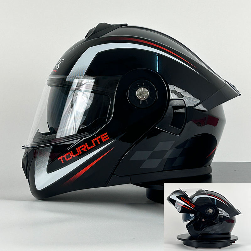 Helm Sepeda Motor Helm Wajah P - Full Face Motorcycle Helmet With Bluetooth ulasan dan harga