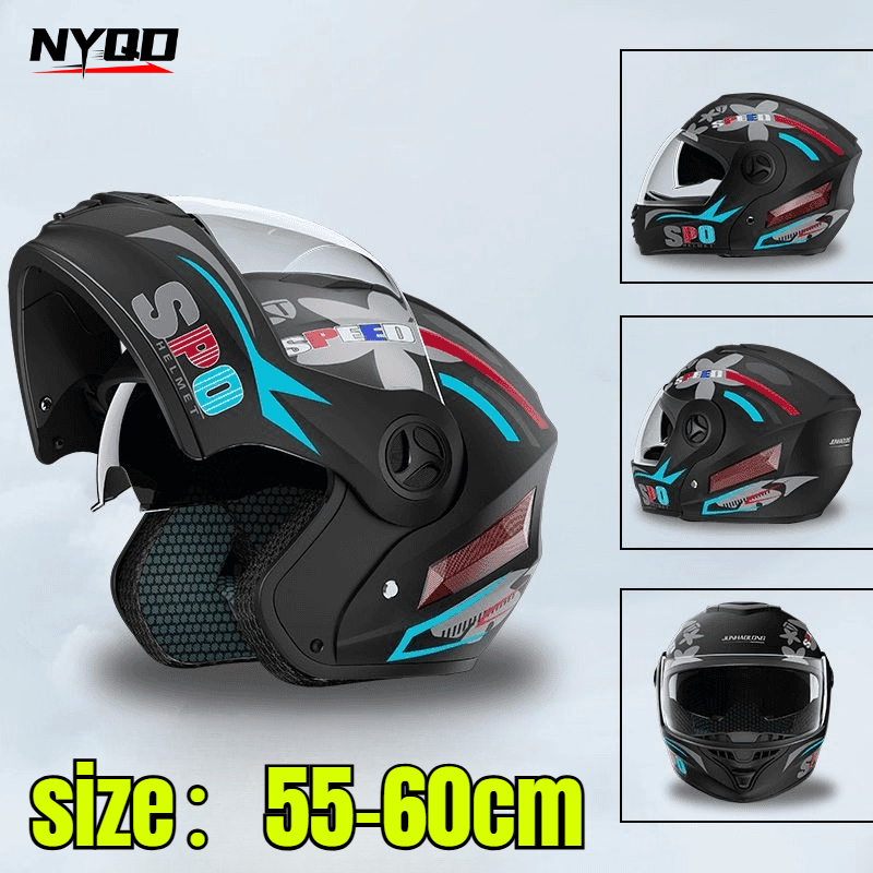 Helm Keselamatan Downhill Flip - Full Face Motorcycle Helmet With Bluetooth ulasan dan harga
