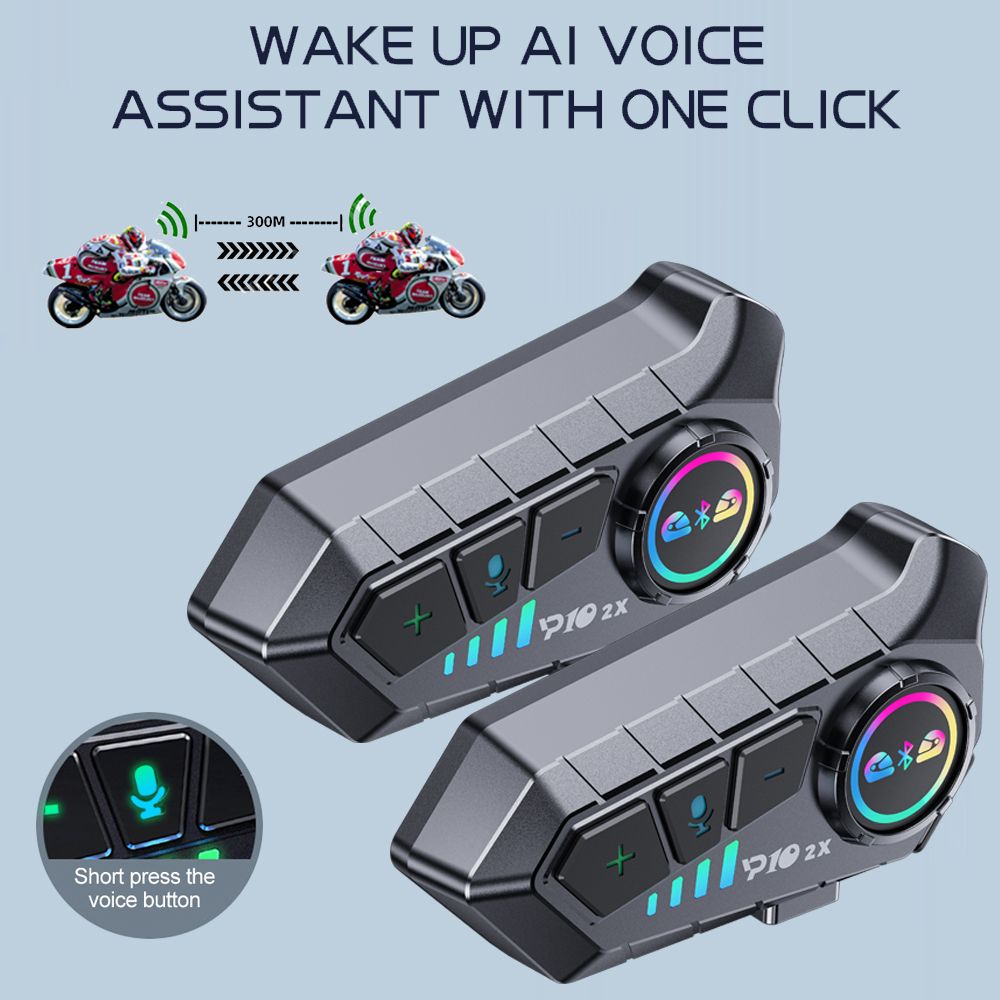 Y10 2x Headset Bluetooth Inter - Universal Motorcycle Helmet Intercom Headset ulasan dan harga