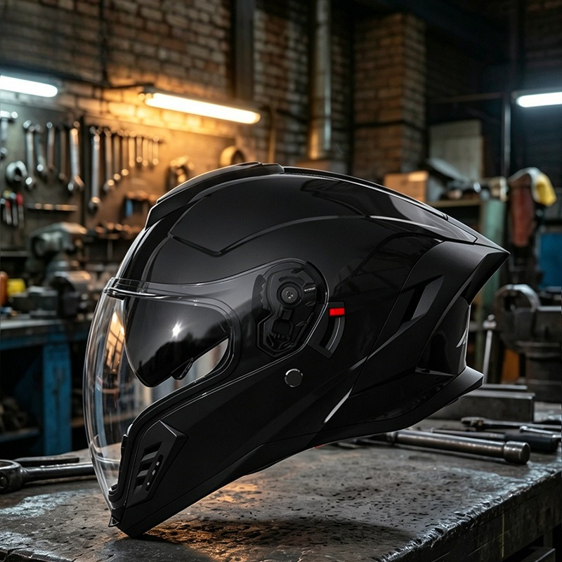 Helm Sepeda Motor Empat Musim  - Full Face Motorcycle Helmet With Bluetooth ulasan dan harga