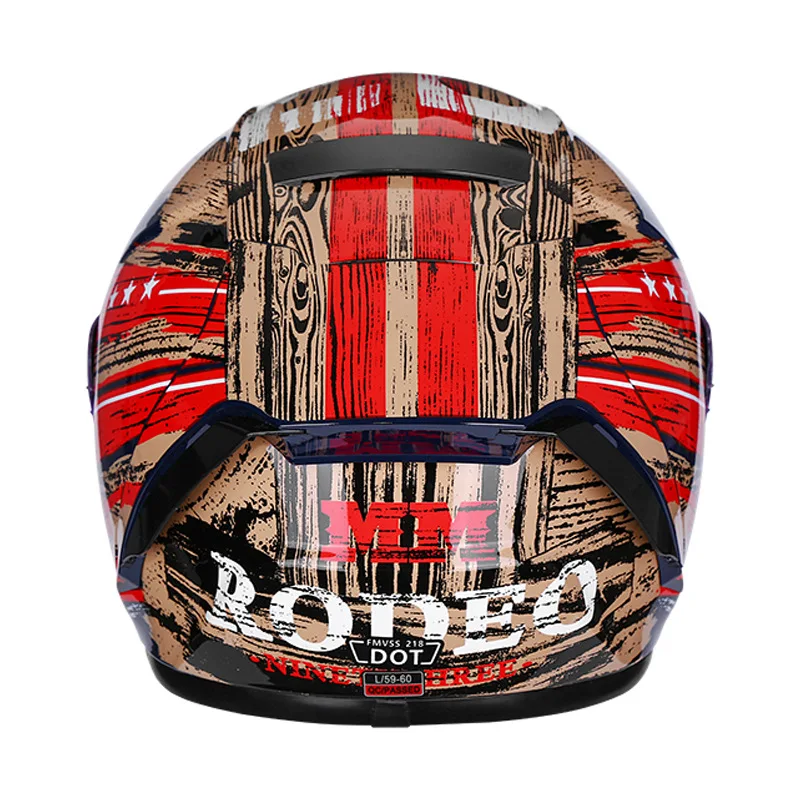 Helm Off-road Berkualitas Ting - Full Face Motorcycle Helmet With Bluetooth ulasan dan harga