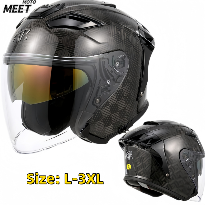 Helm Motor Full Face, Sistem P - Carbon Fiber Lightweight Motorcycle Helmet ulasan dan harga