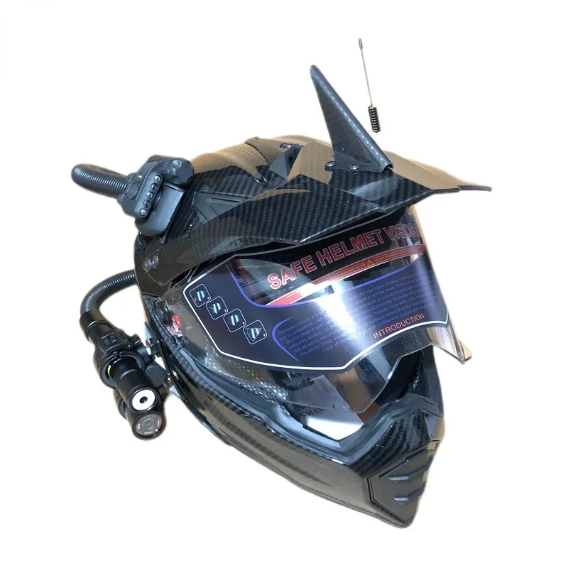 Helm Retro Sepeda Motor Off-ro - Full Face Motorcycle Helmet With Bluetooth ulasan dan harga
