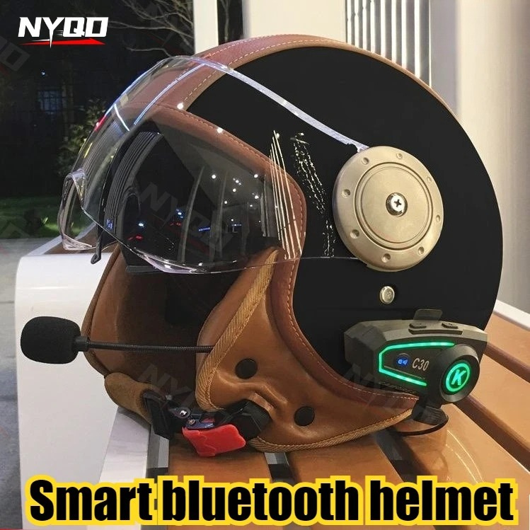 Helm Bluetooth Pintar Cermin G - Full Face Motorcycle Helmet With Bluetooth ulasan dan harga
