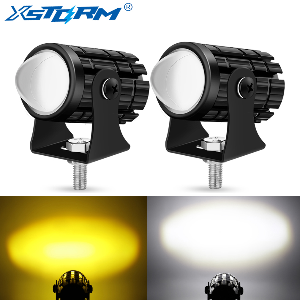 Lampu Depan LED Sepeda Motor U - Universal Motorcycle Led Headlight Projector ulasan dan harga